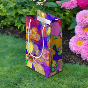Pop Art Flowers Small Gift Bag