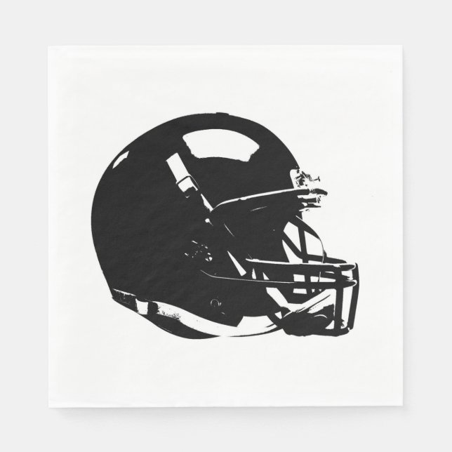 Pop Art Football Helmet Napkin (Front)