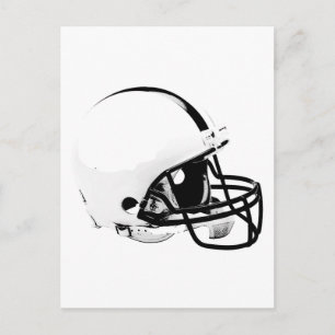 Pop Art Football Helmet Postcard