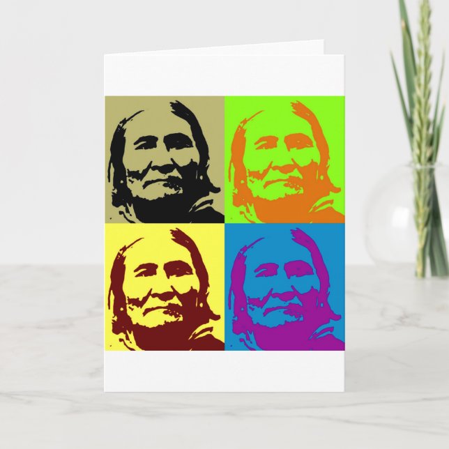 Pop Art Freedom Fighter Geronimo Card (Front)