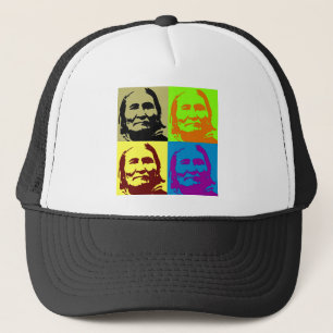 Pop Art Freedom Fighter Geronimo Trucker Hat