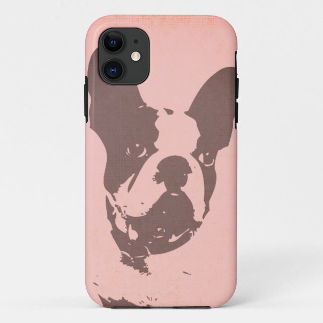 POP ART FRENCH BULLDOG IN PINK iPhone11 CASE (Back)