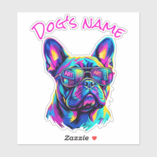 Pop Art French Bulldog NYC Personalized Name