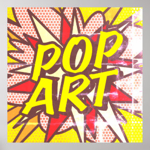 POP ART Fun Retro Comic Book Pop Art Poster