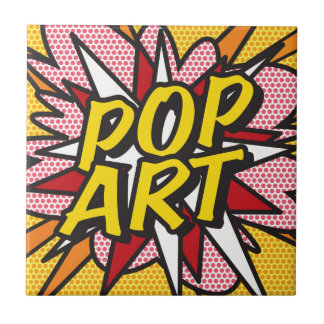 POP ART Fun Retro Comic Book Pop Art Tile