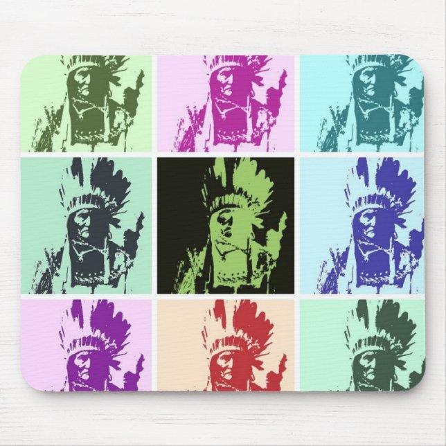 Pop Art Geronimo Mouse Pad (Front)