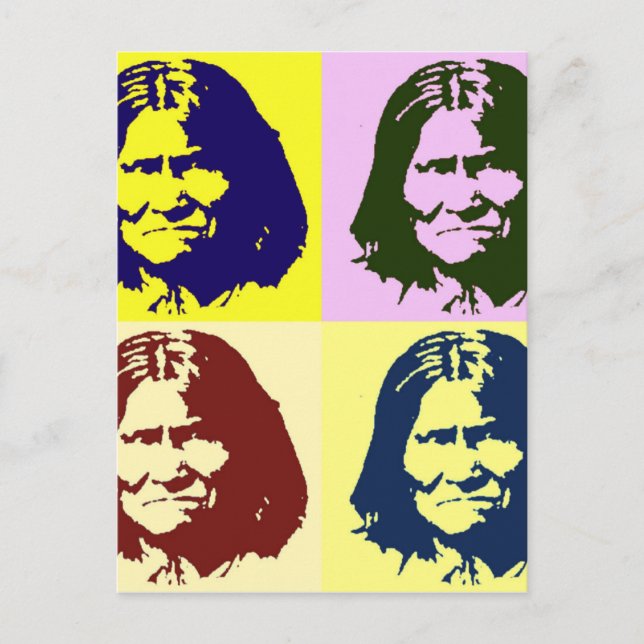 Pop Art Geronimo Postcard (Front)