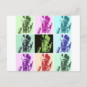 Pop Art Geronimo Postcard