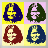 Pop Art Geronimo Poster - Freedom Fighter