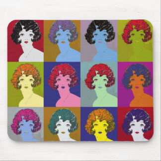 Pop Art Girls Mouse Pad