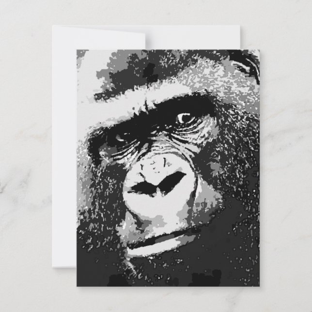 Pop Art Gorilla Invitations (Front)