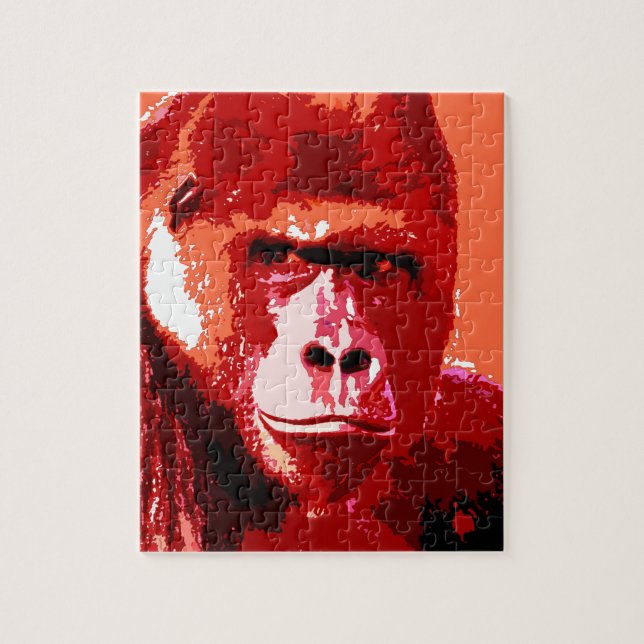 Pop Art Gorilla Jigsaw Puzzle (Vertical)