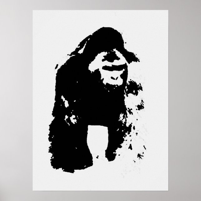 Pop Art Gorilla Poster (Front)