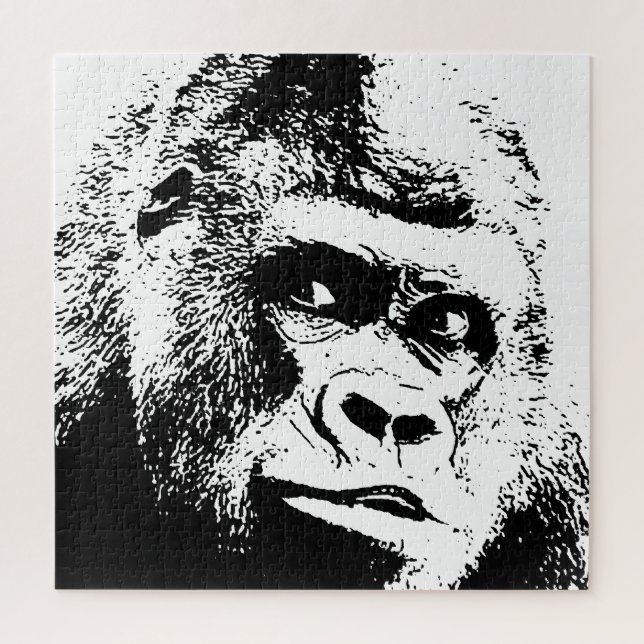 Pop Art Gorilla Wild Animals Jigsaw Puzzle (Vertical)