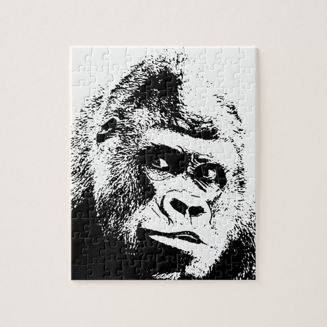 Pop Art Gorilla Wild Animals Jigsaw Puzzle (Vertical)