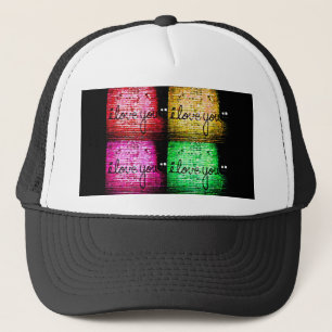 Pop Art Graffiti Love Wall Trucker Hat