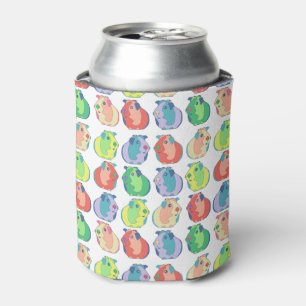 Pop Art Guinea Pig Pattern Can Cooler