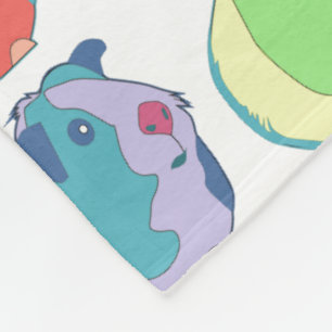 Pop Art Guinea Pig Pattern Fleece Blanket
