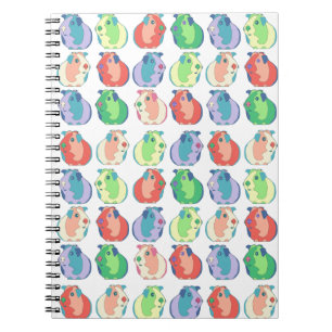 Pop Art Guinea Pig Pattern Notebook