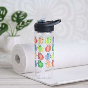 Pop Art Guinea Pig Pattern Water Bottle