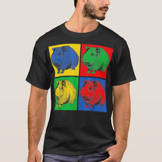 Pop Art Guinea Pig  T-Shirt (Front)