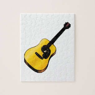 Pop Art Guitar Jigsaw Puzzle