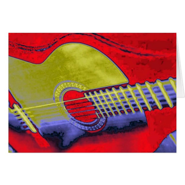Pop Art Guitare (Devant horizontal)