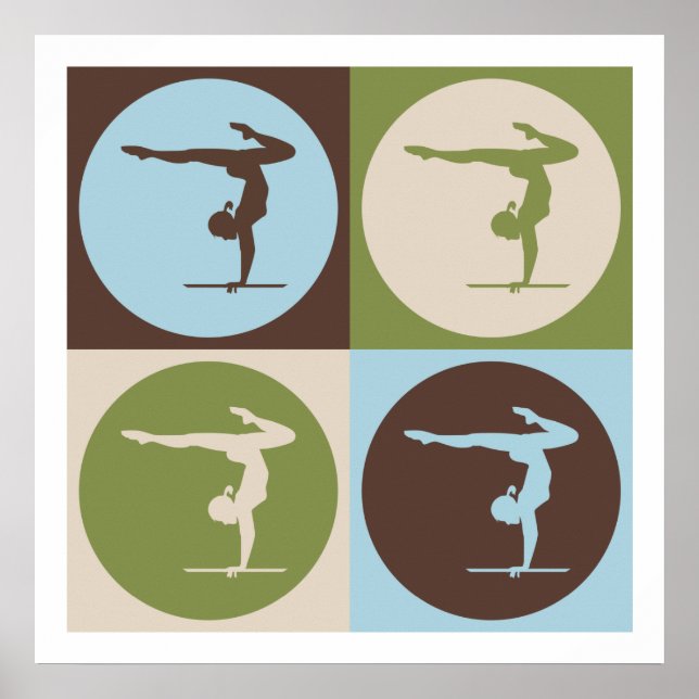 Pop Art Gymnastics Poster (Front)