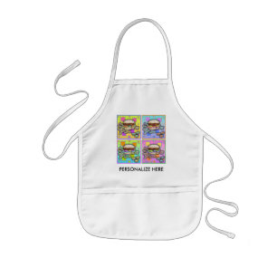Pop Art HAMBURGER APRON - BABY BIB