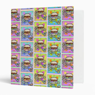 Pop Art HAMBURGER RECETTE CLASSEUR