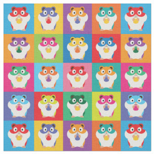 Pop Art Hamsters Fabric
