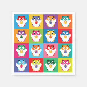Pop Art Hamsters Napkins