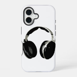 Pop Art Headphone iPhone 16 Case