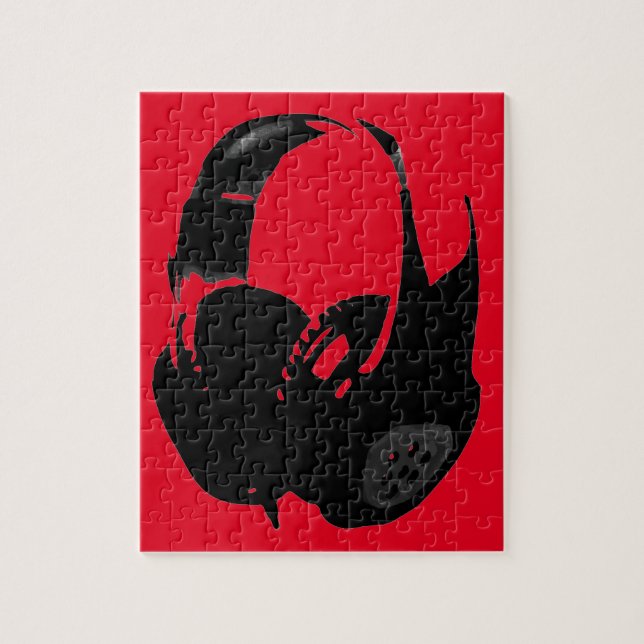 Pop Art Headphone Jigsaw Puzzle (Vertical)