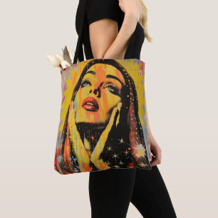 Pop Art Holy Mary Tote Bag