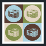 Pop Art HVAC Poster<br><div class="desc">Pop Art HVAC. Get this fun design featuring your hobby, occupation, or obsession on great t-shirts, stickers & much more. They also make great gifts!</div>