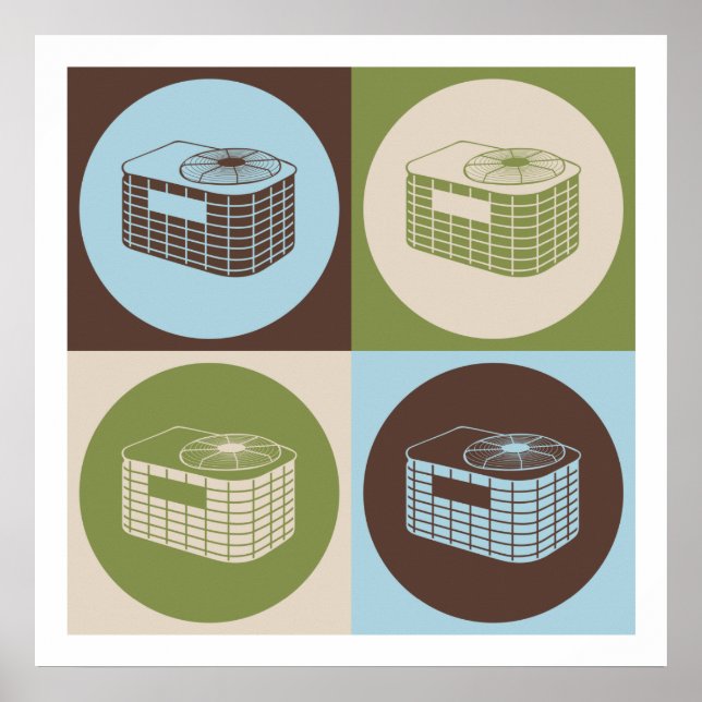 Pop Art HVAC Poster (Front)