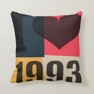 Pop Art - I heart 1993 - Pillow