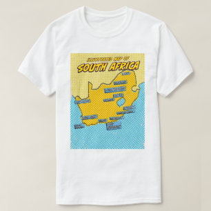 Pop Art Illustrated South Africa  T-Shirt