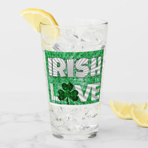Pop Art Irish Love Glass