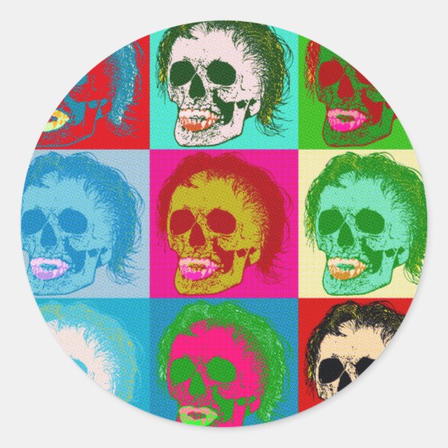 POP ART is dead! Classic Round Sticker (Front)