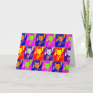 Pop Art Jack JFK John F. Kennedy Card
