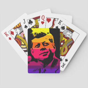 Pop Art Jack JFK John F. Kennedy Playing Cards