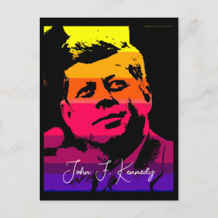 Pop Art Jack JFK John F. Kennedy Postcard