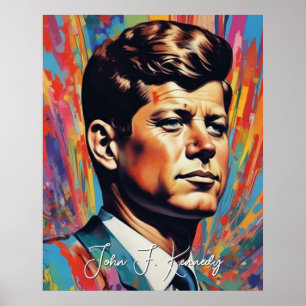 Pop Art Jack JFK John F. Kennedy Poster