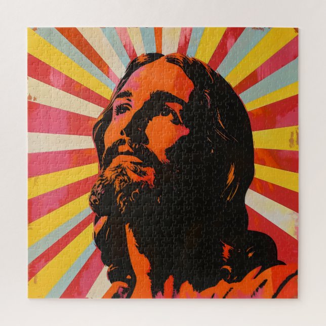 Pop Art Jesus Christ Jigsaw Puzzle (Vertical)