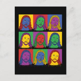 Pop Art Jesus Postcard