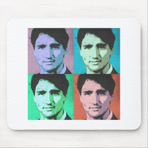 Pop Art Justin Trudeau - Full Size 2-.png Mouse Pad