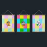 Pop Art Kawaii Cat with Boba Tea, Ramen and Crafts Hanging Tapestry<br><div class="desc">If you like bubble tea,  Ramen Noodles and crafting,  sewing,  or knitting then this is a cute trio of art for you!</div>