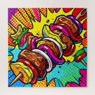 Pop Art Kebab Explosion Jigsaw Puzzle
